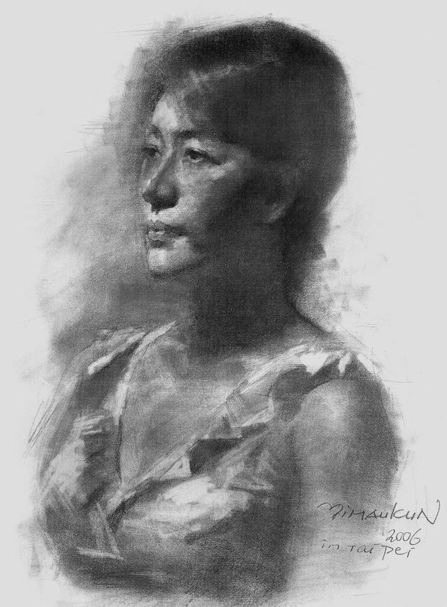 艺推|冉茂芹素描头像高清作品