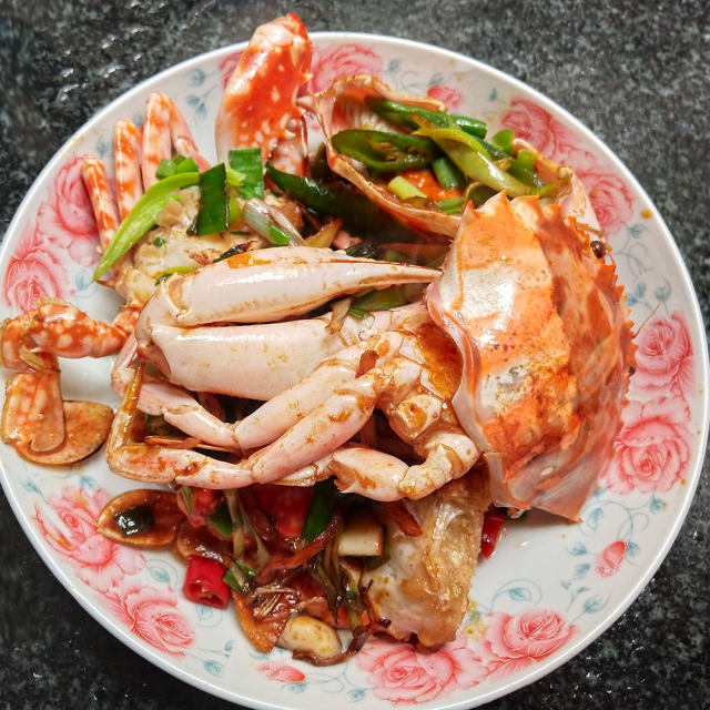 香辣蟹,非常香,香辣过瘾