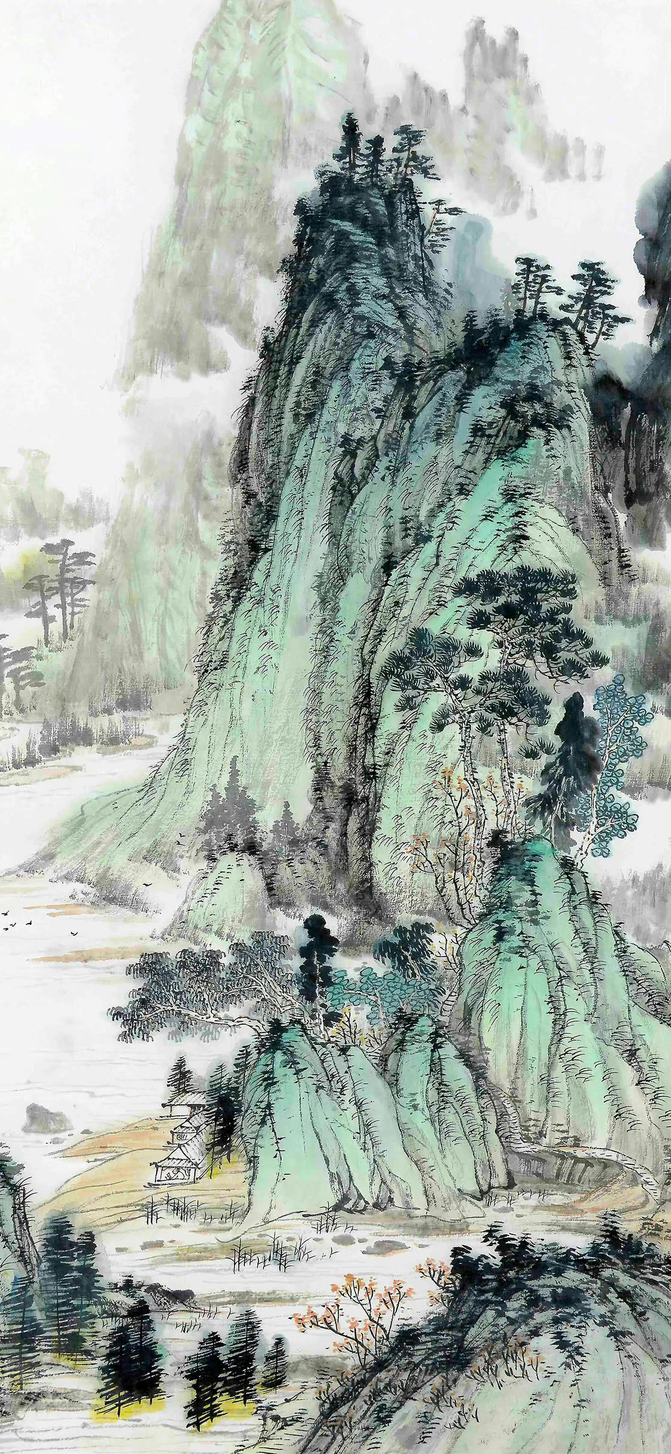 水墨画壁纸,山水怡情,恬淡静雅,万物有灵