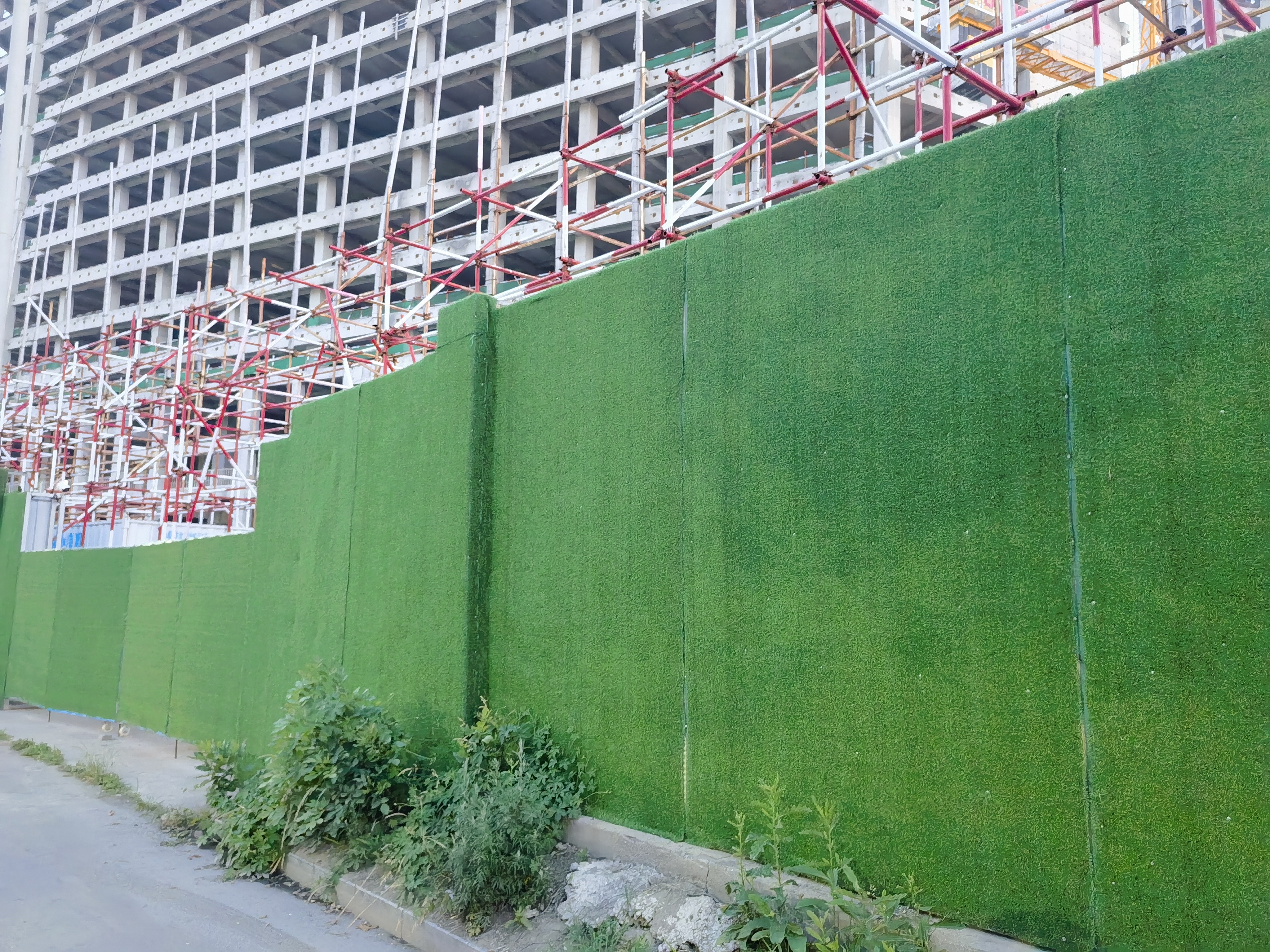 工地围挡草坪(工程绿化人造草坪)