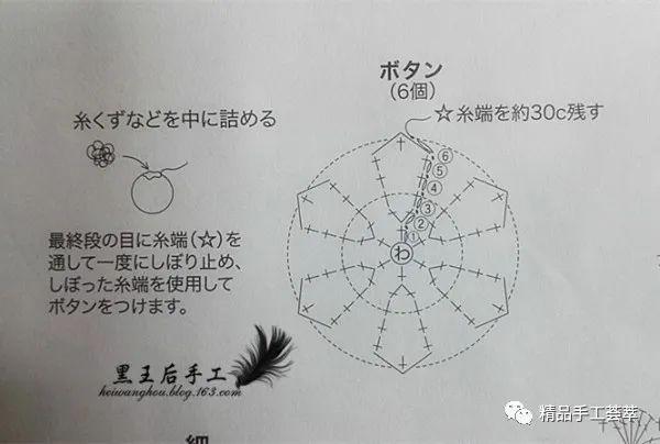 美丽的雀羽短袖开衫的钩法图解和教程