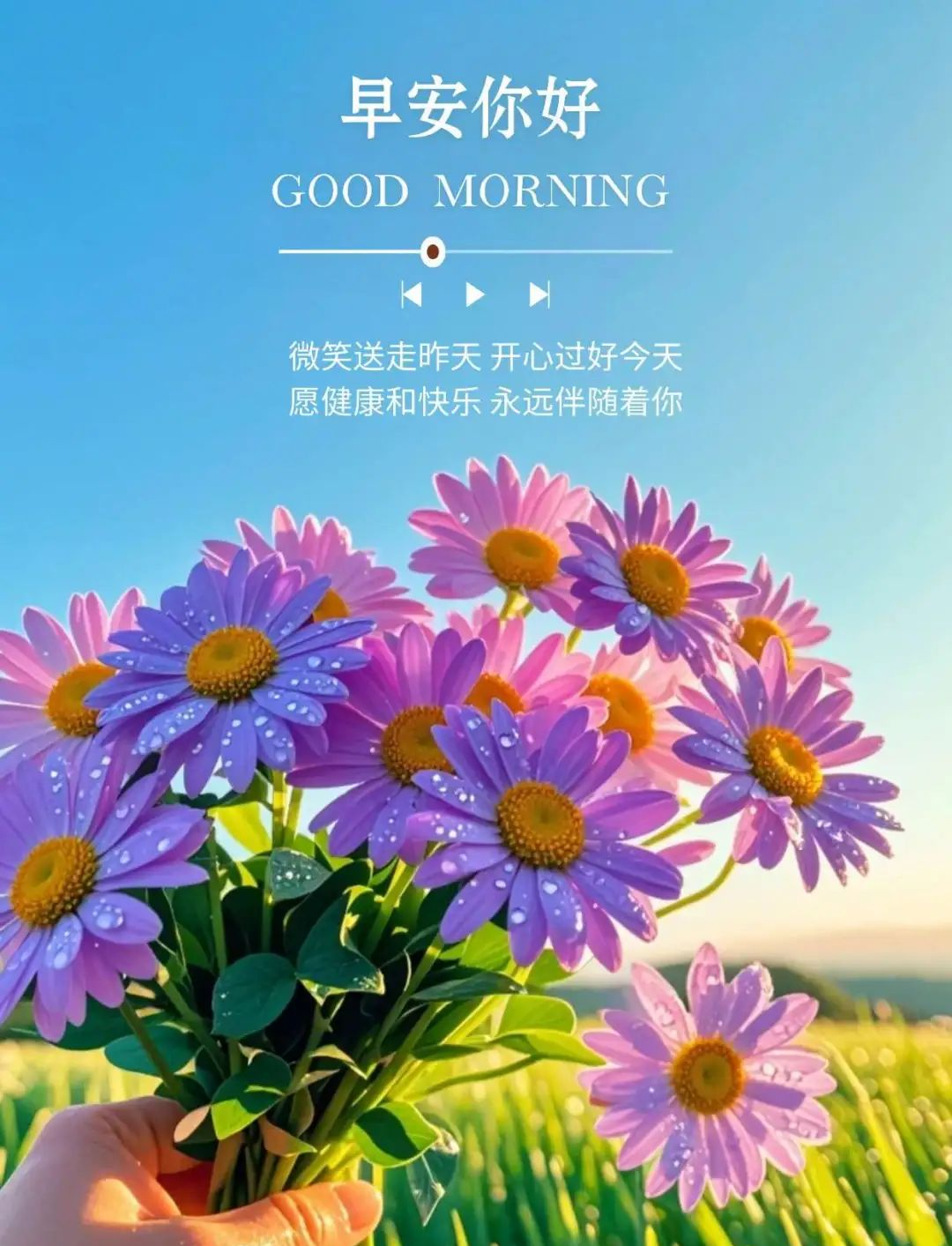 温馨早晨问候图:时光的甜蜜馈赠,引领你的成长之旅!