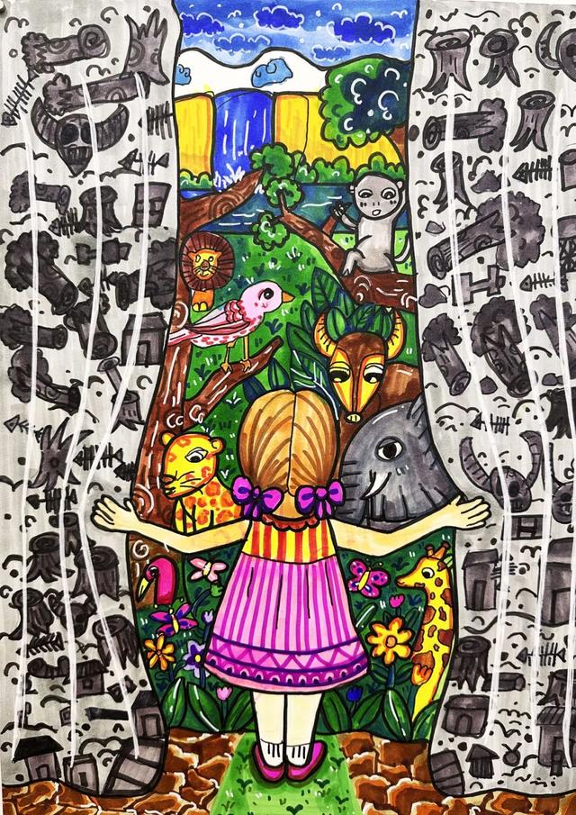 世界地球日儿童画公益大赛获奖作品出炉|世界地球日