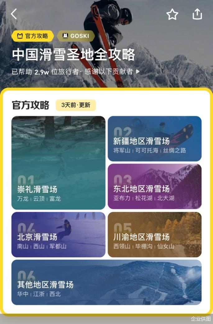 抓住雪季的尾巴,马蜂窝滑雪北极星攻略给出专业建议