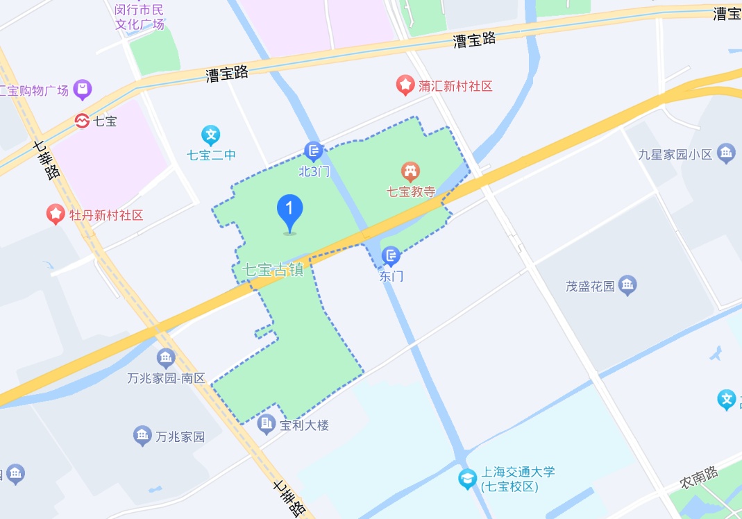 闵行区七宝镇地图范围图片