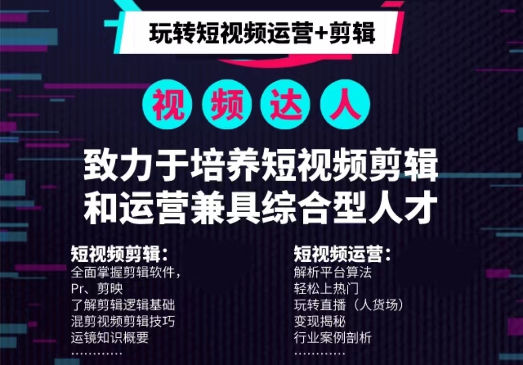 諸暨抖音短視頻剪輯培訓哪裡好?一個人如何做短視頻?