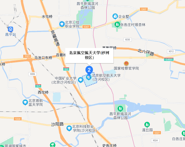 北京航空航天大学沙河校区地址图