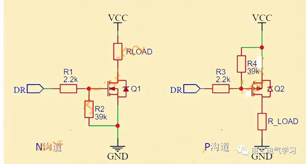 场效应管三只脚接线图图片