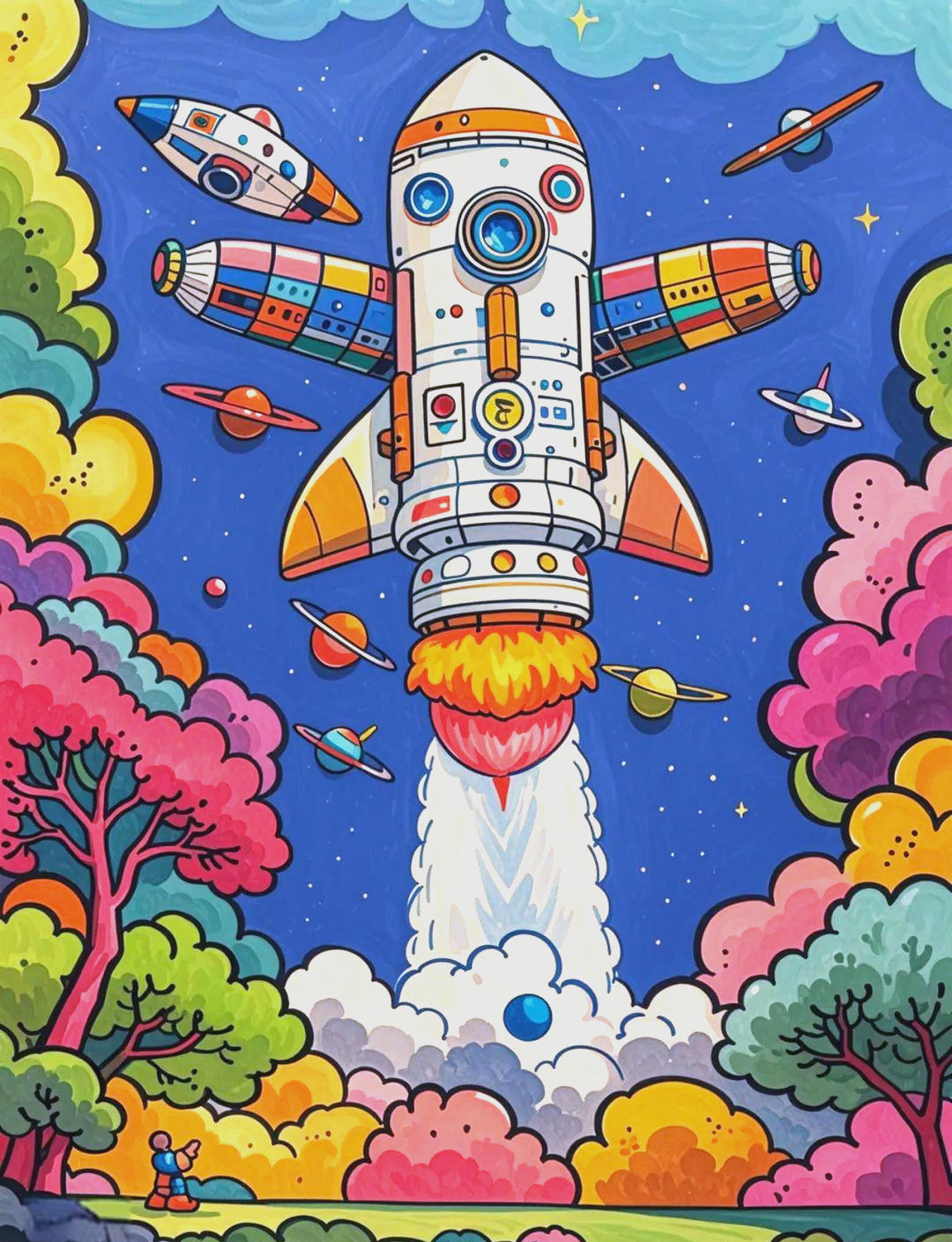 科幻画主题:航天航空与海陆空科技全面展现,精选优秀作品引领创意潮流