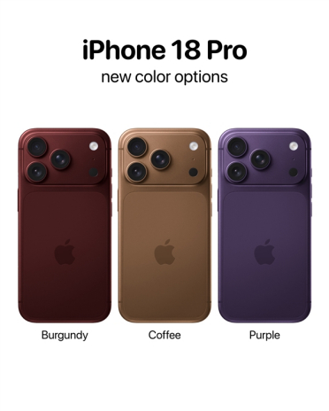 iPhone 18 Pro外观出炉：新增一款全新配色 星宇橙退场