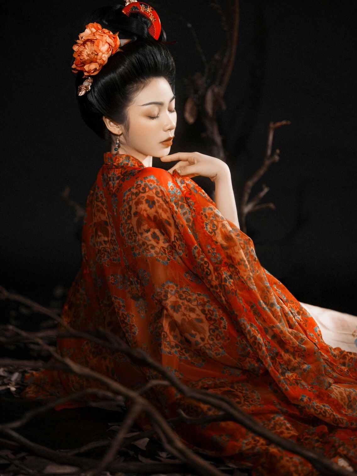 盘子女人坊写真|簪花仕女图仿妆 盛世霓裳,梦回唐朝