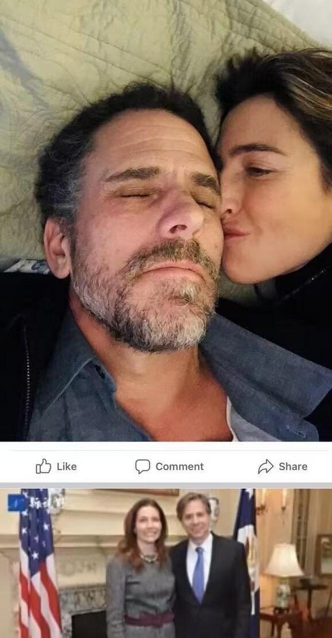 美国国务卿布林肯的妻子和拜登儿子大瓜  拜登这儿子能搞出啥新闻我都