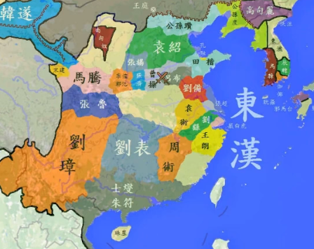 东汉末年13州地图 末期图片