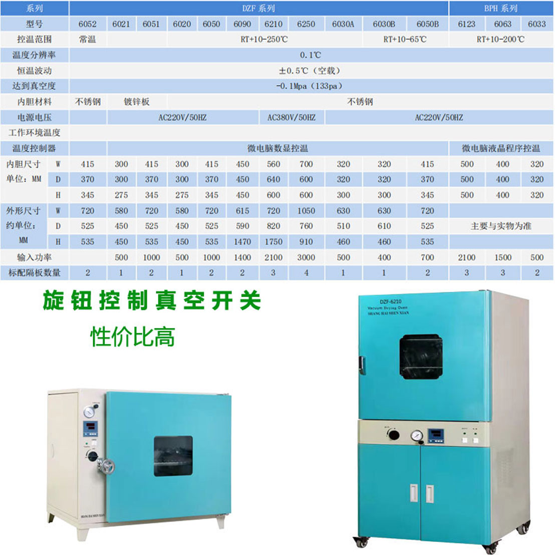 dzf真空干燥箱说明书图片