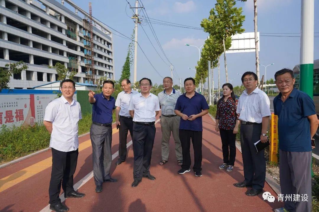 副市长石凌峰现场调度市政道路建设