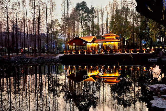 亮了,靓了!泗泾公园新年添新景