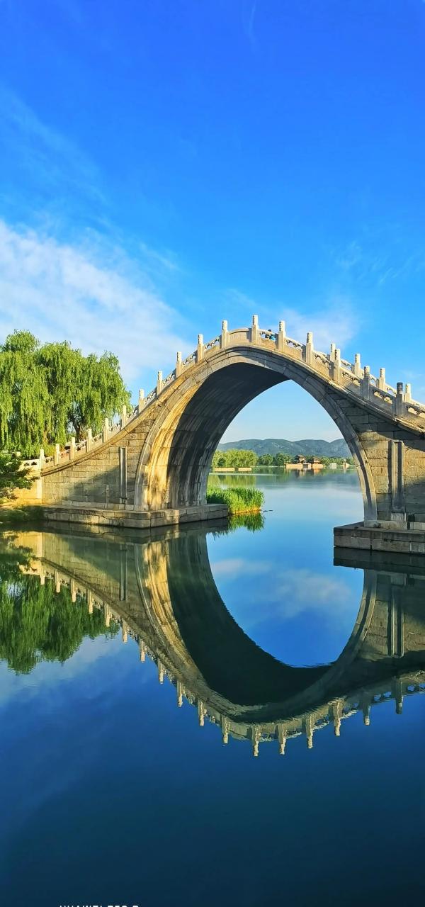 蓝天白云下颐和园的美丽景色 2023.5.