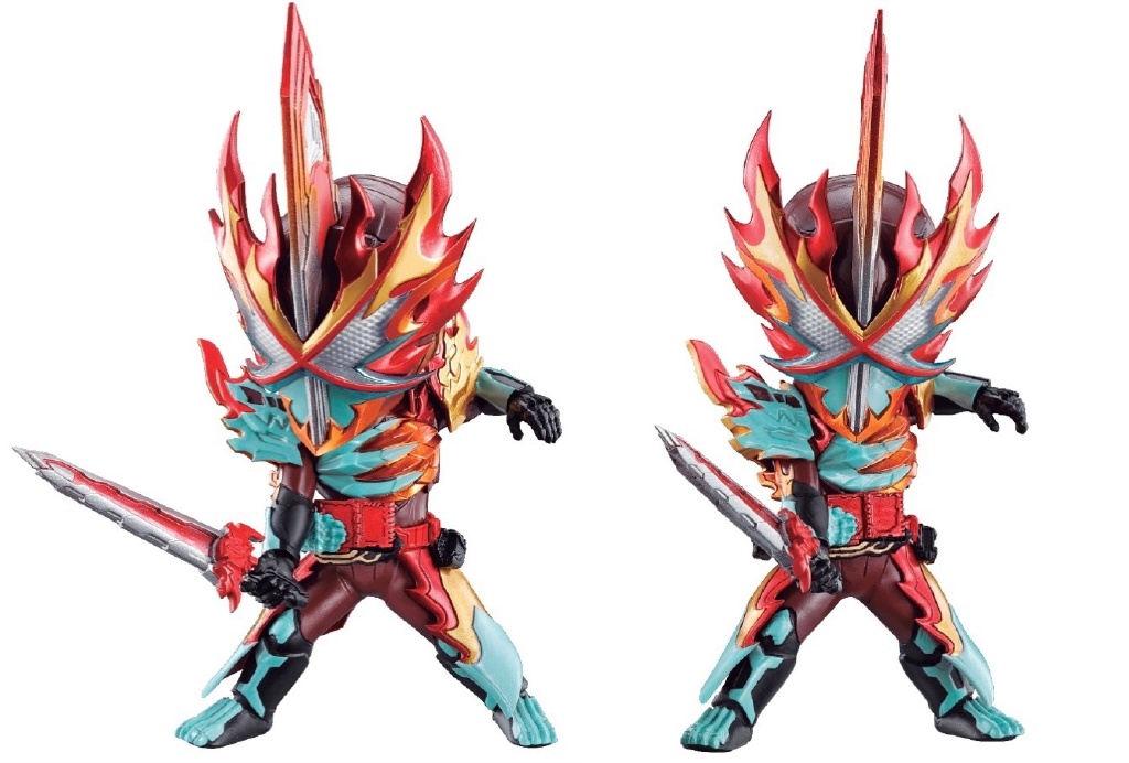 《假面骑士圣刃》q版手办,龙骑士狮子王同框,花哨元素龙真好看