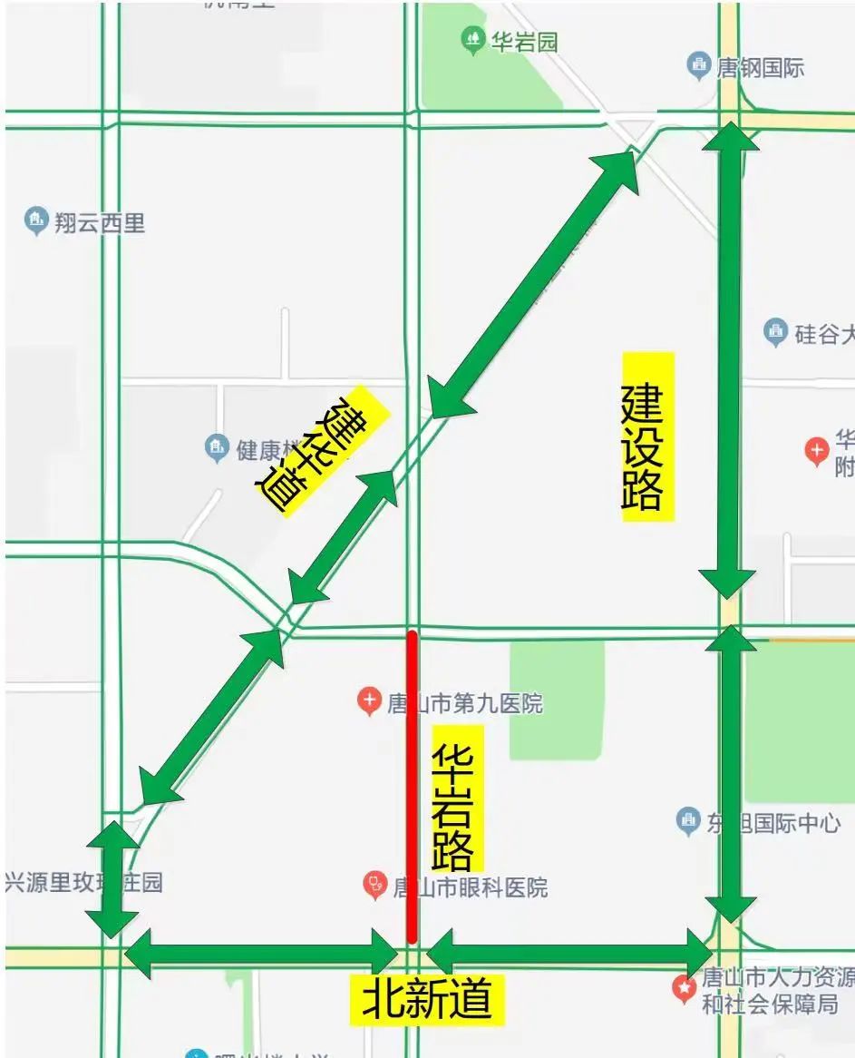 唐山市各路与道路之图图片