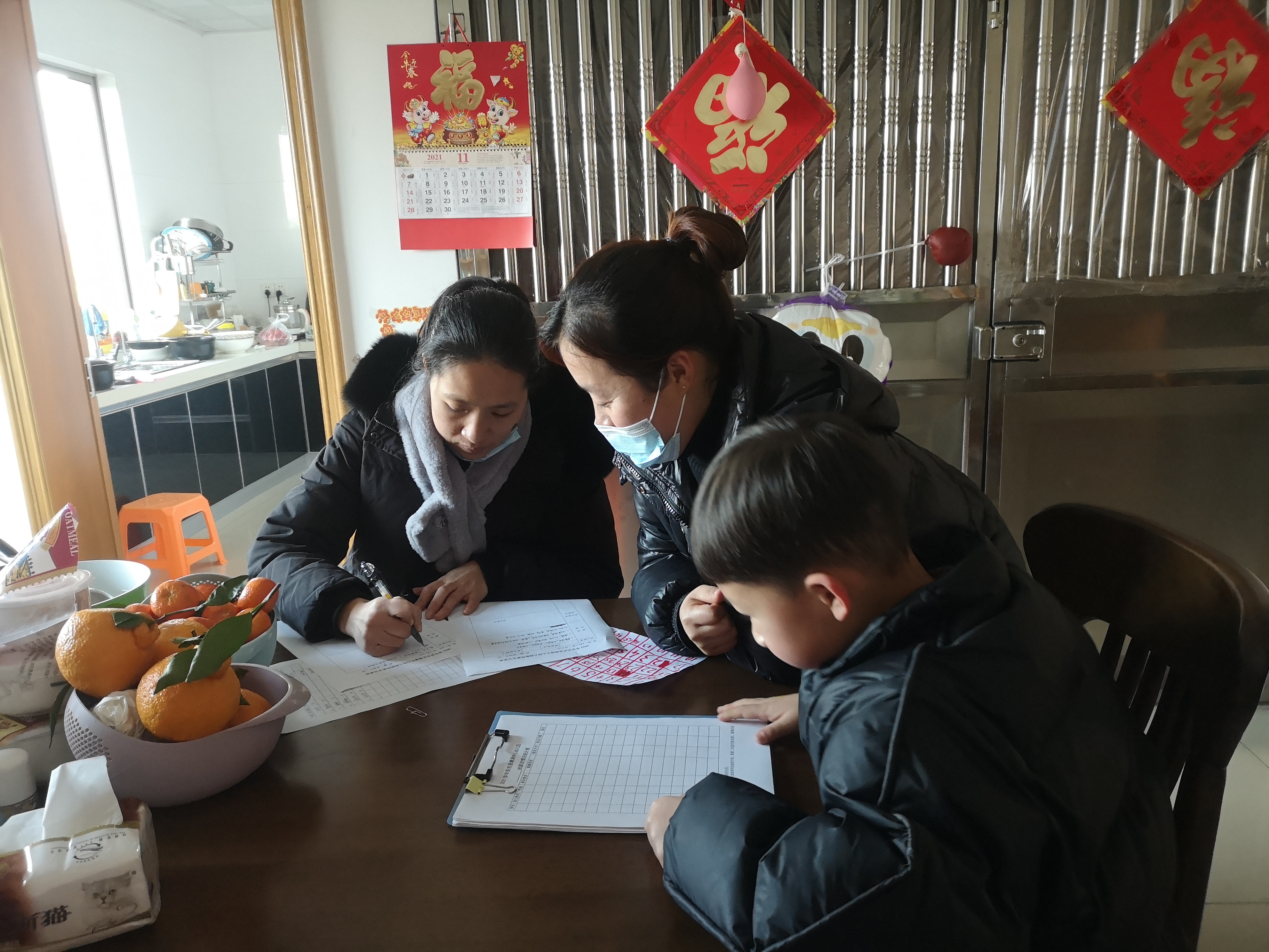 走进家庭,传递温情——安吉县塘浦中心幼儿园开展寒假家访进行时