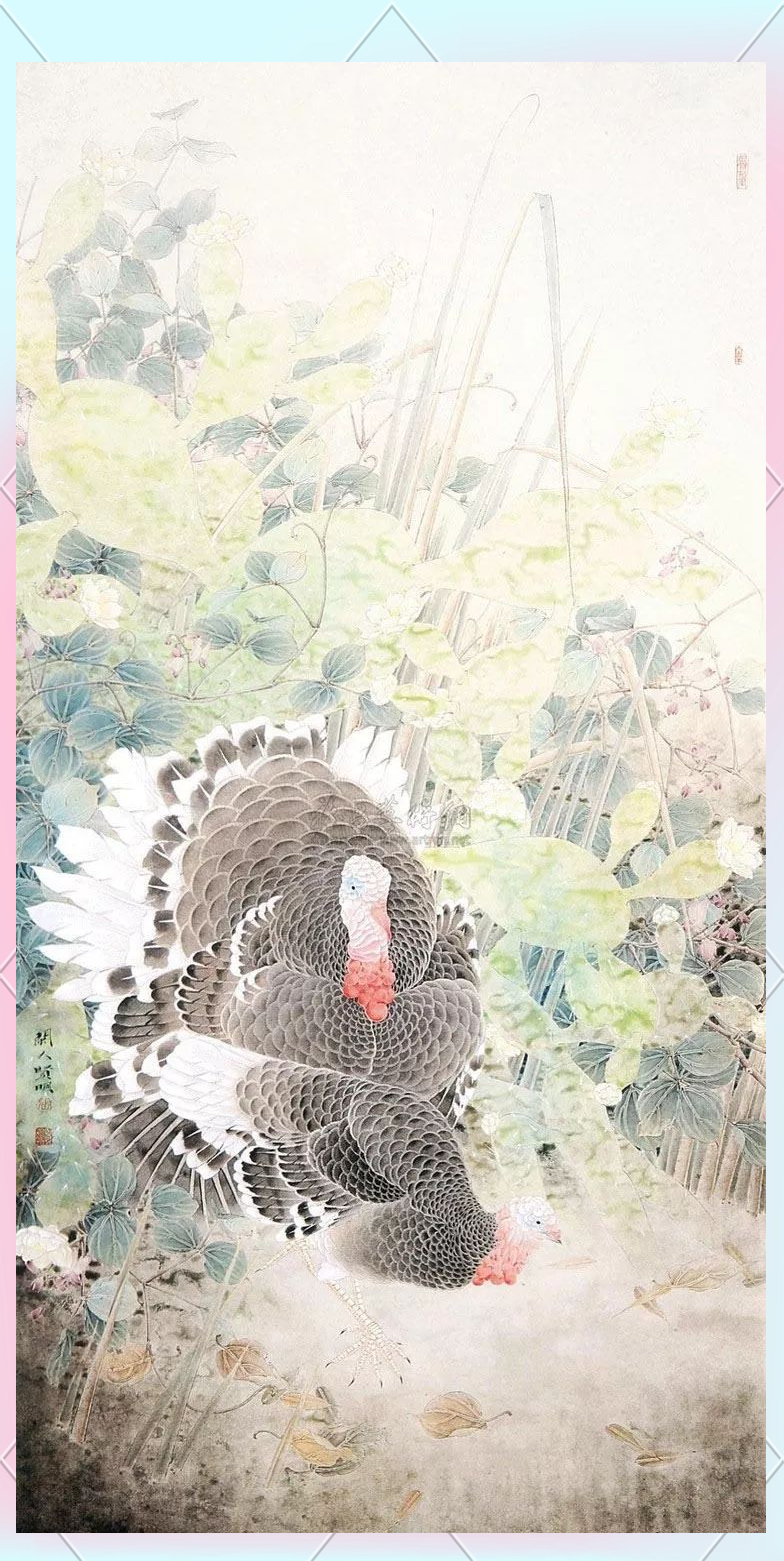 张贤明工笔花鸟画作品精选