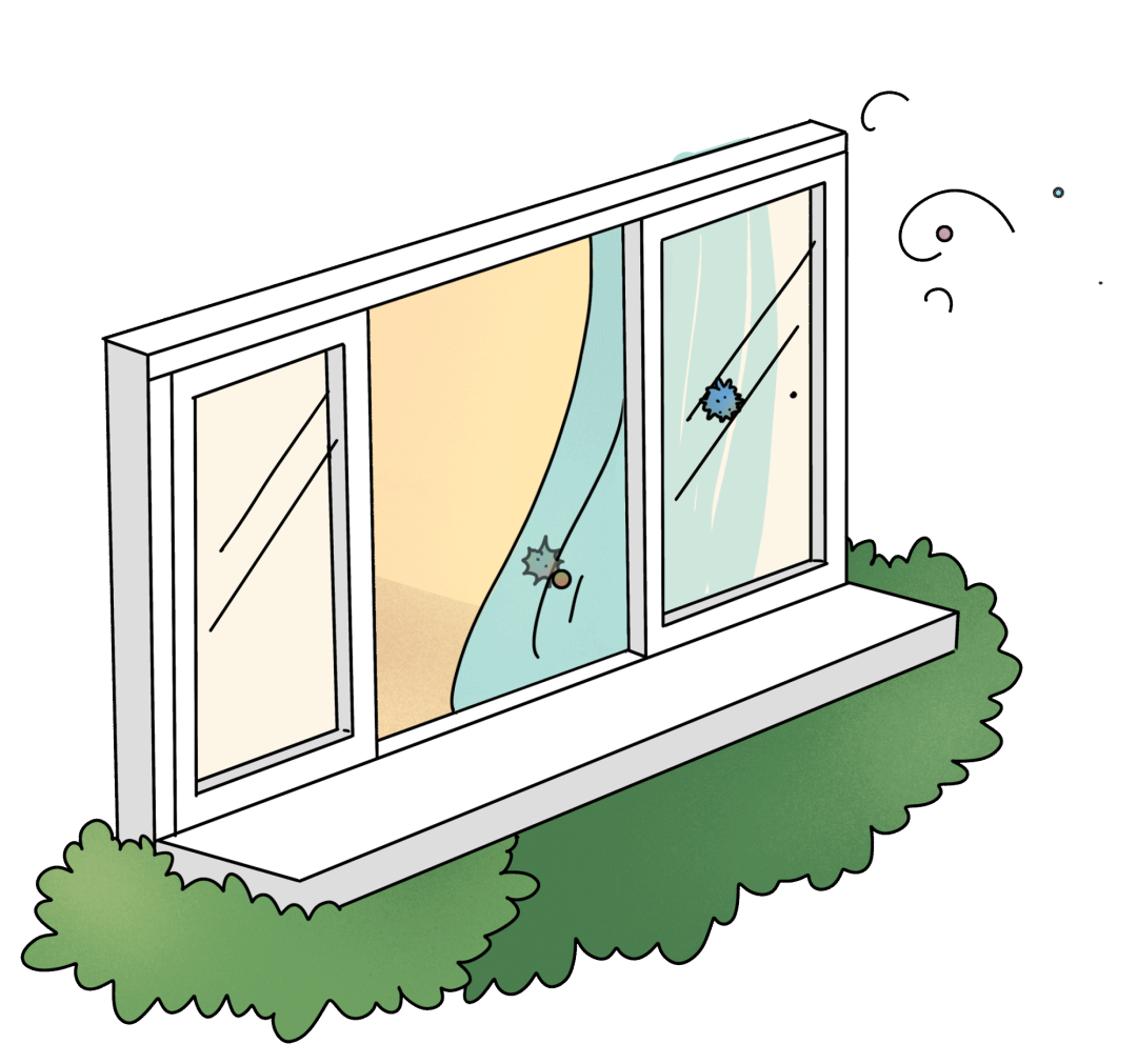 睡前通风打扫房间时,大量细菌,尘螨,皮屑会漂浮在室内空气中.
