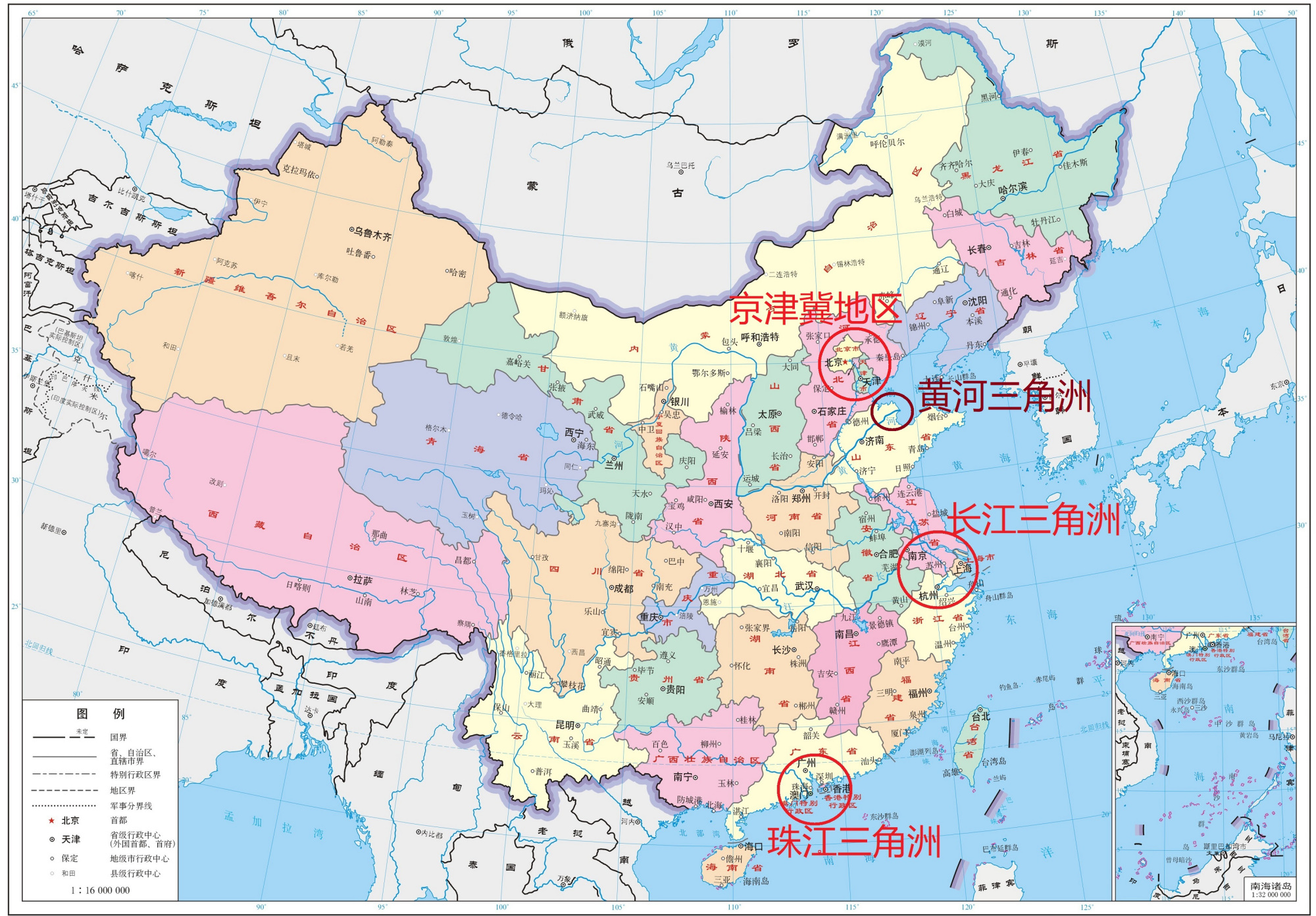 黄河入海口的"黄河三角洲",为什么没有长三角和珠三角发达?