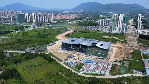 书本造型雅致新颖清远市图书馆预计11月竣工交付