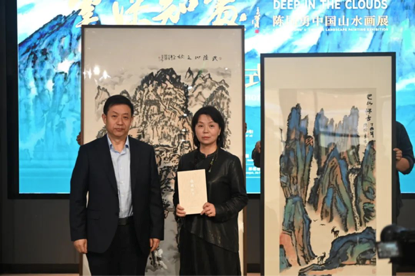 云深知处陈国勇中国山水画展在陕西省美术博物馆开幕