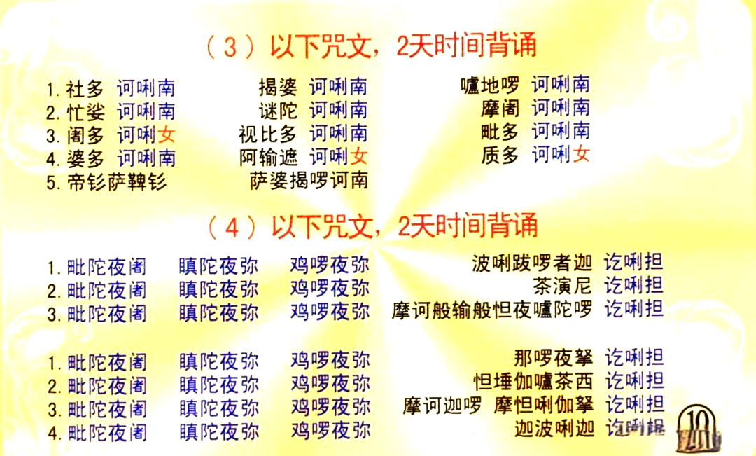 《楞严咒》全文背诵版