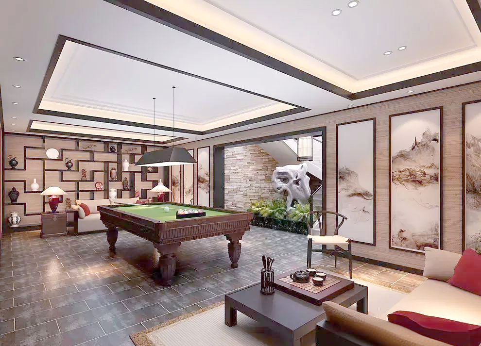 多样风情地下室台球室设计探索