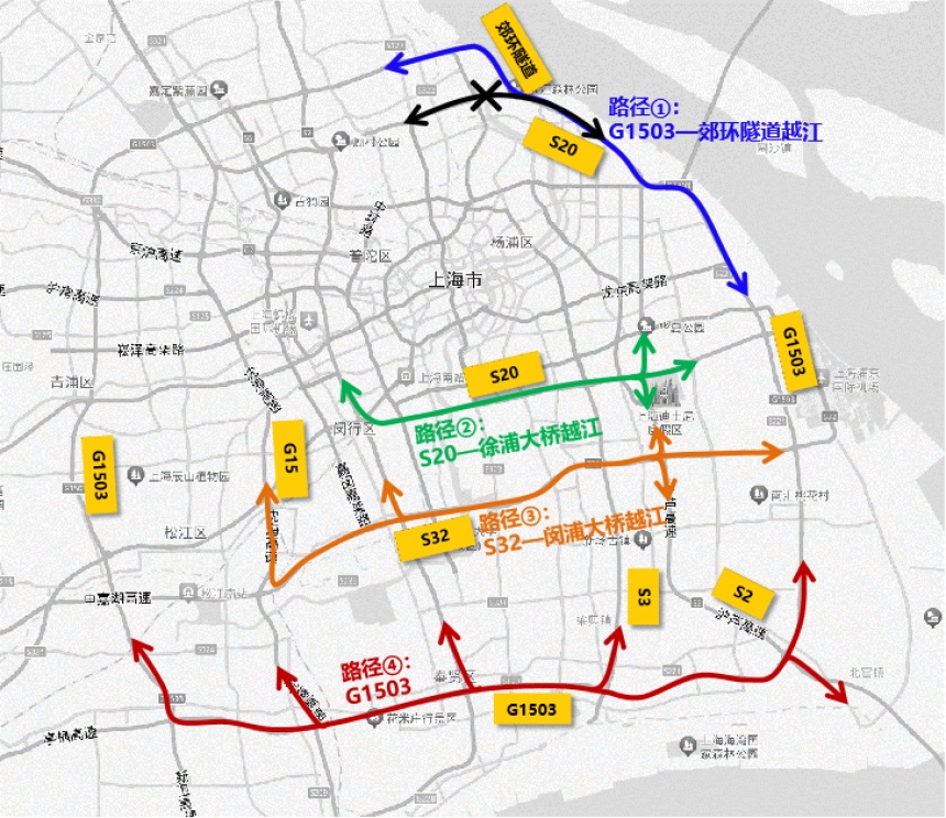 注意!上海s20外环隧道大修工程即将开展全封闭施工