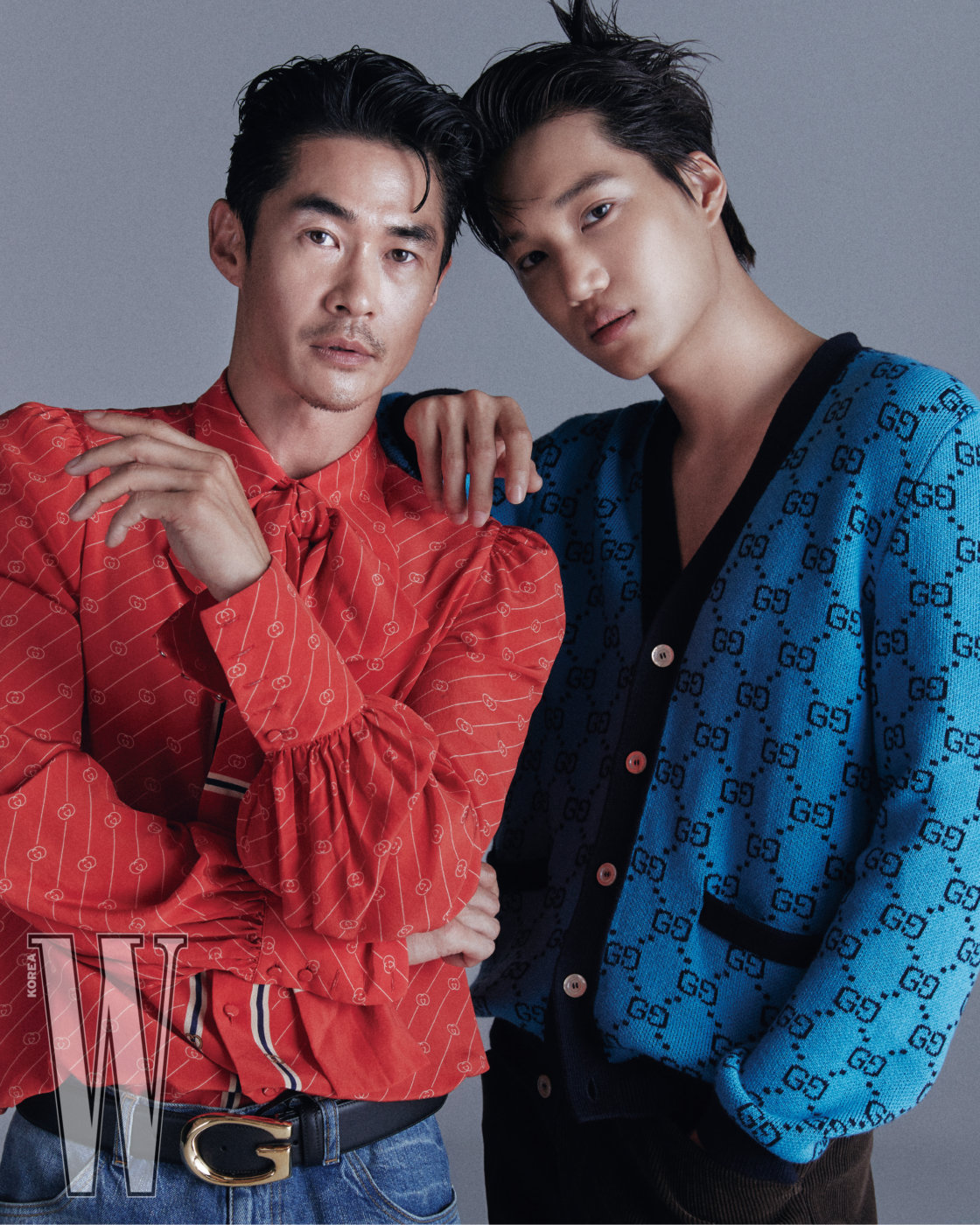 时尚杂志《w korea》登载kai&裴正南拍摄画报"on air – 梦幻二人组"