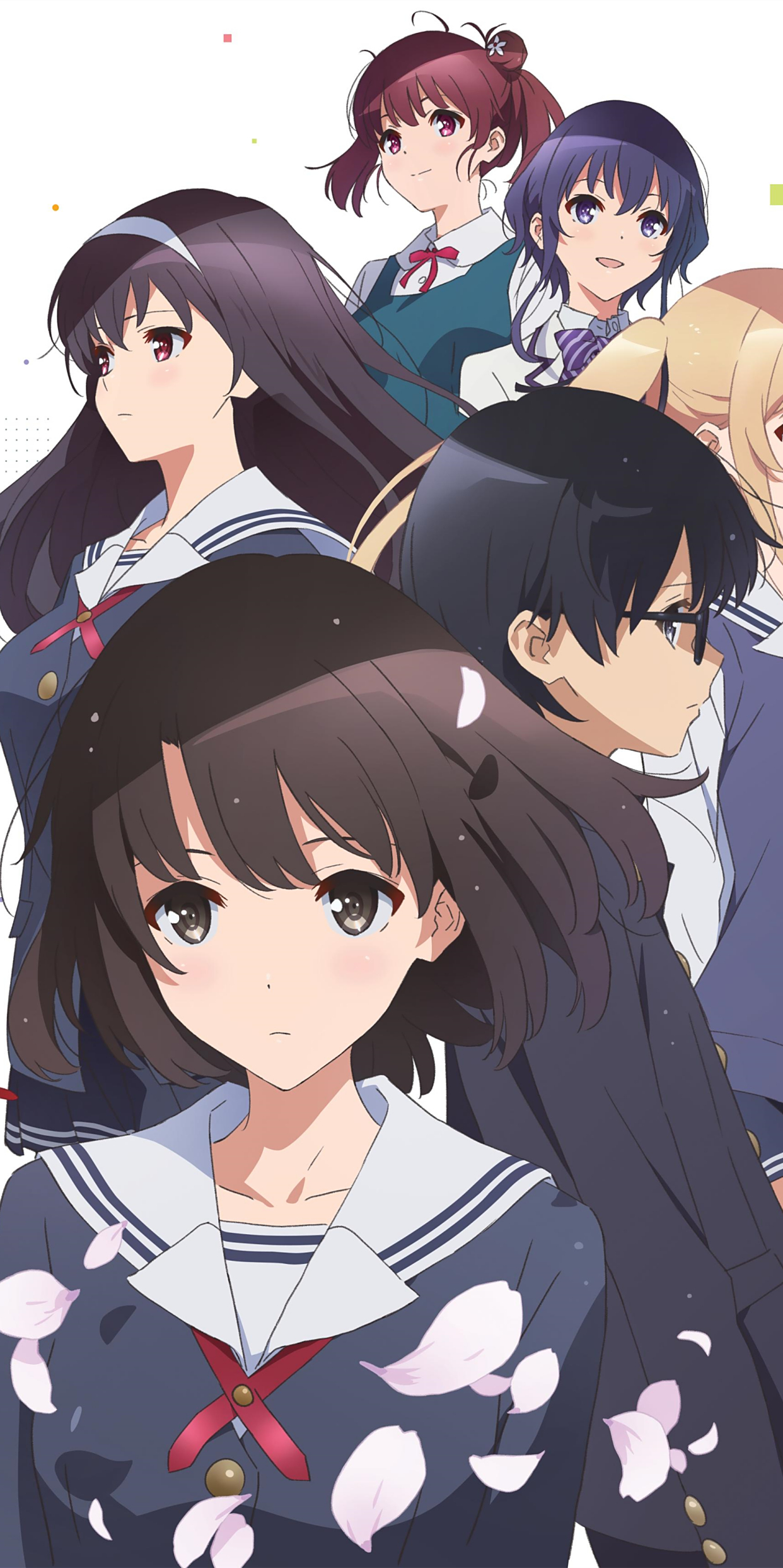 《路人女主的养成方法》冰堂美智留,动漫全面屏壁纸无水印分享