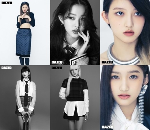 韩国时尚杂志《DAZED》公开女子组合IVE 6人6色的魅力写真和采访
