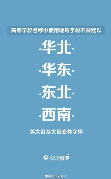 高校命名,這些詞不能用!最新規範公佈