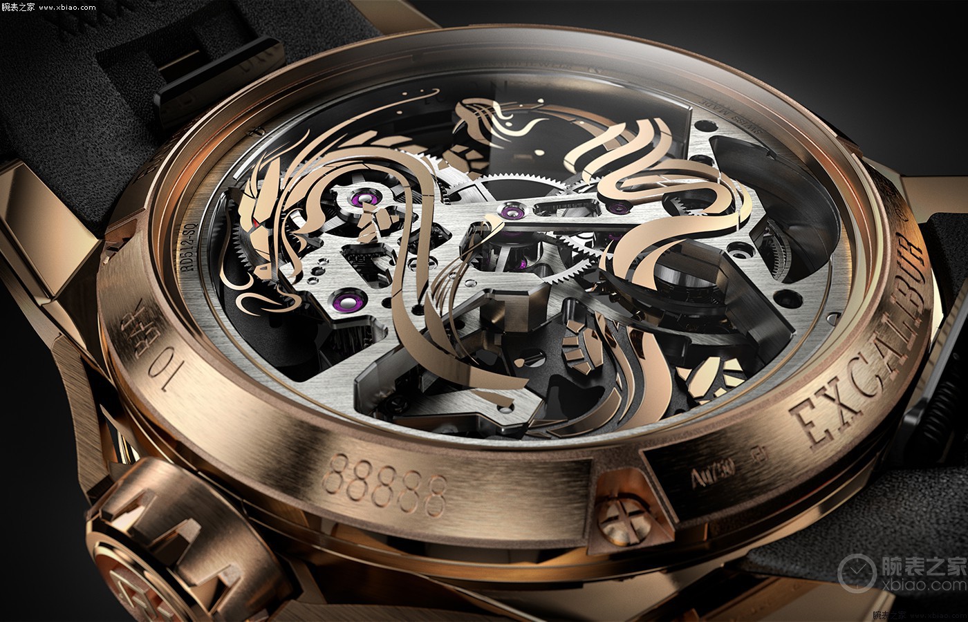 神龙腾飞 龙行龘龘 罗杰杜彼roger dubuis王者系列单飞行陀飞轮 龙年