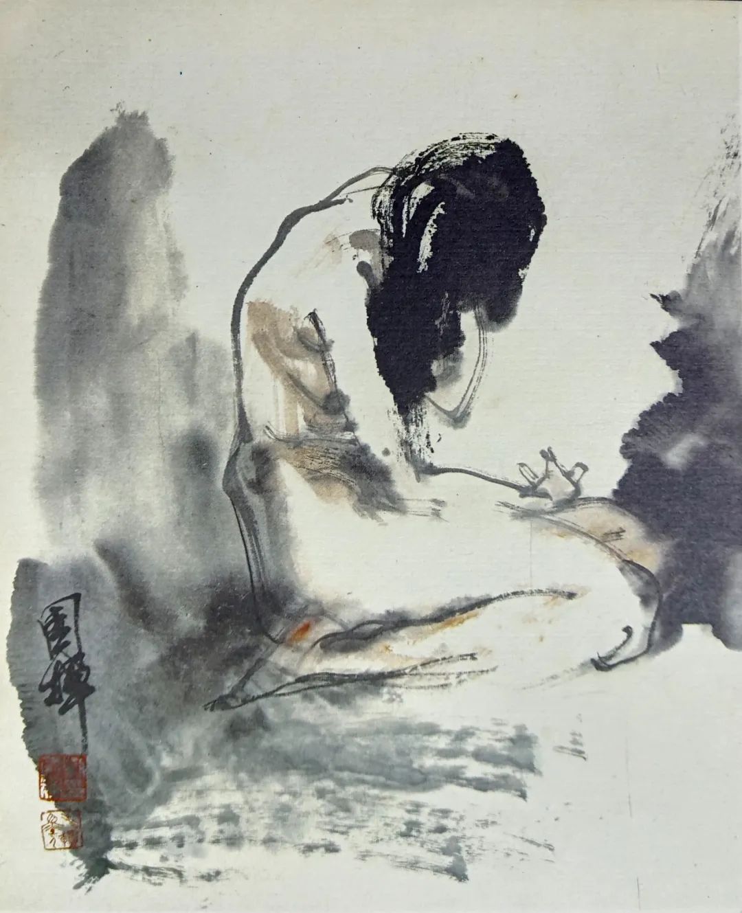 艺推|国美教授刘国辉水墨人体画集精选