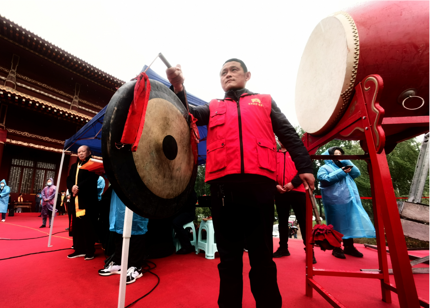 牡丹區胡集鎮舉行恭祭伏羲堯舜禹大典