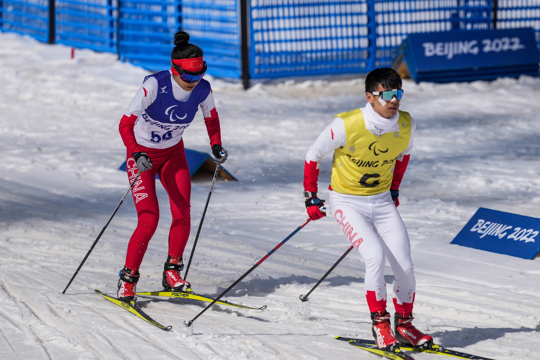 (北京冬殘奧會)殘奧越野滑雪——女子中距離自由技術(視障)決賽賽況(2