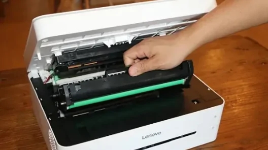 联想打印机更换墨粉方法