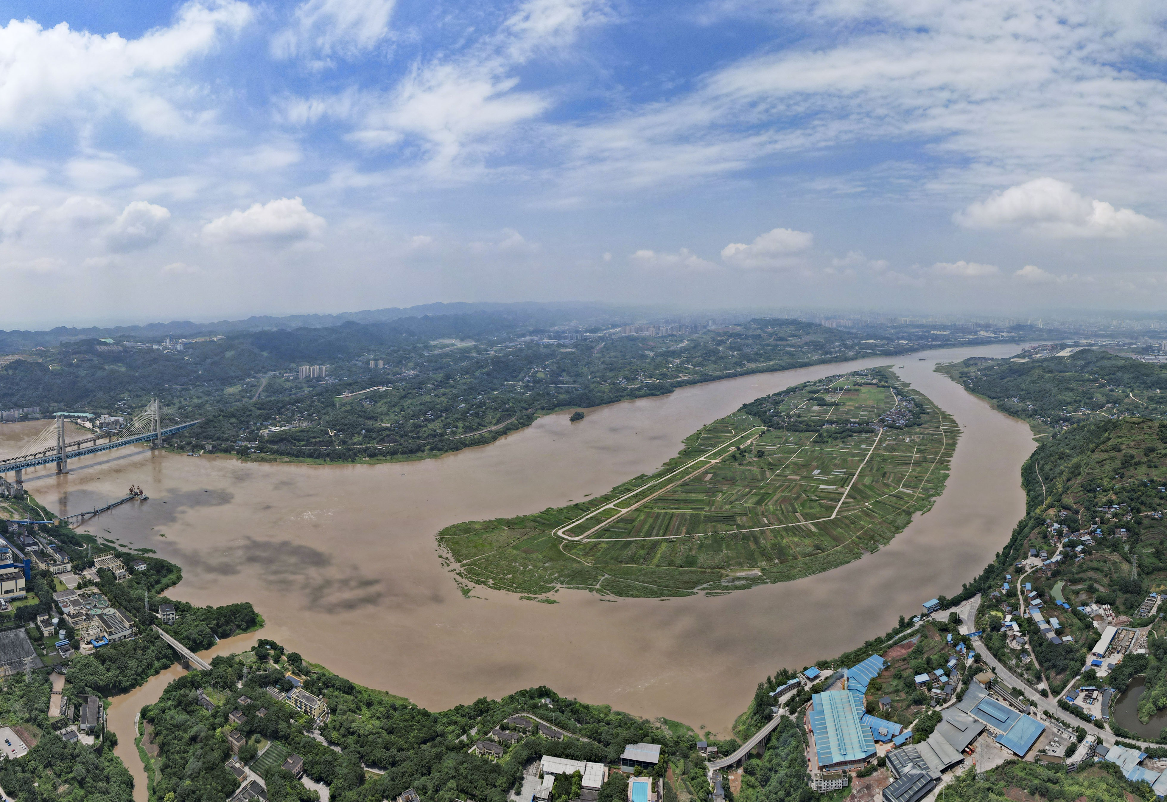 保护利用好江心绿岛②|巴南莲花中坝岛:江心中的菜篮子 产业发展与