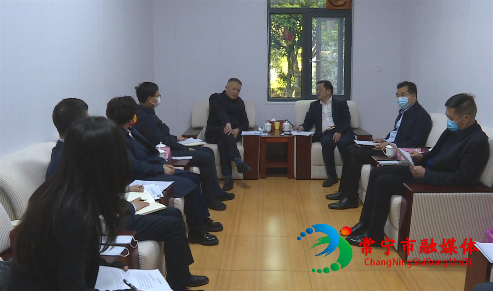 吴乐胜会见湖南现代环境科技股份有限公司董事长杜明辉