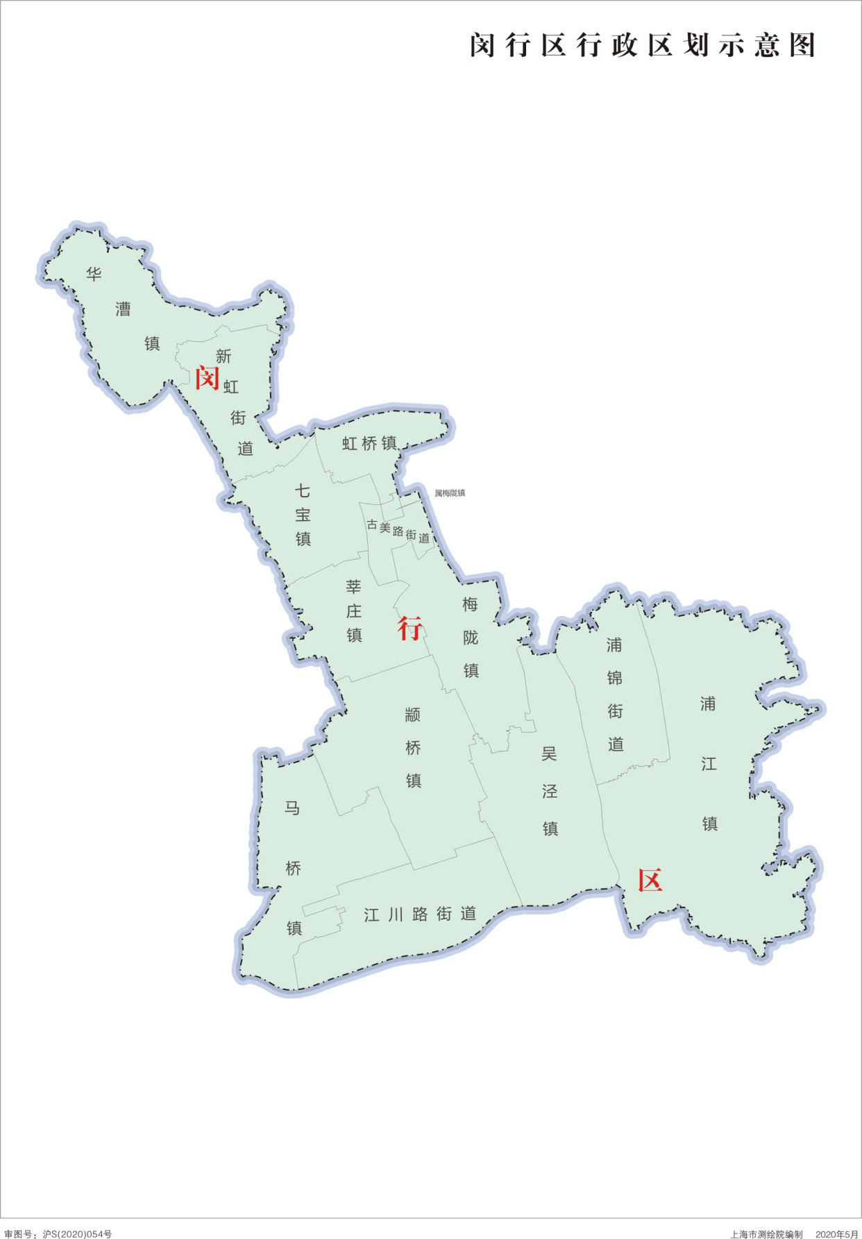 中华人民共和国-上海市行政区划地图