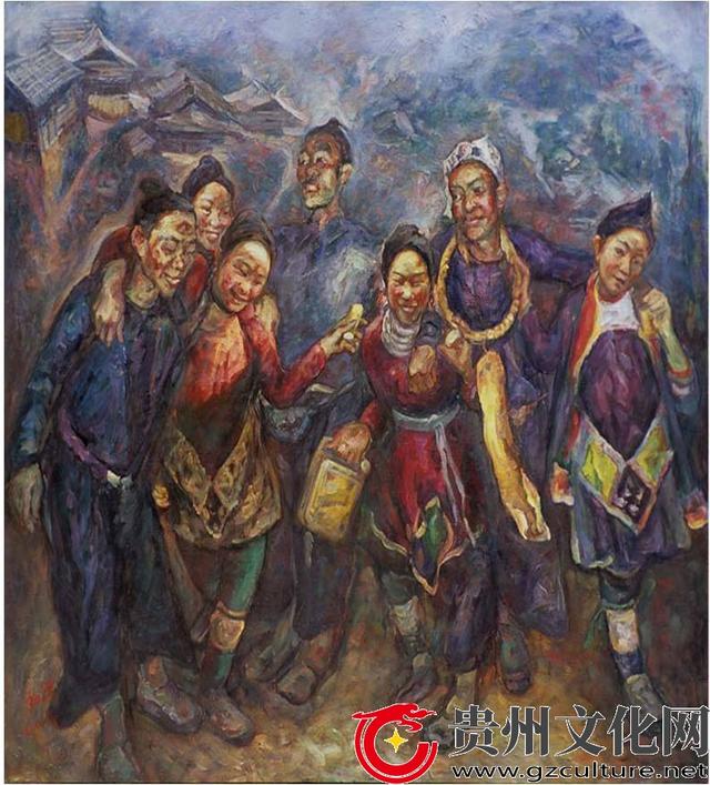 画家陈红旗与岜沙苗寨的三十余载情结