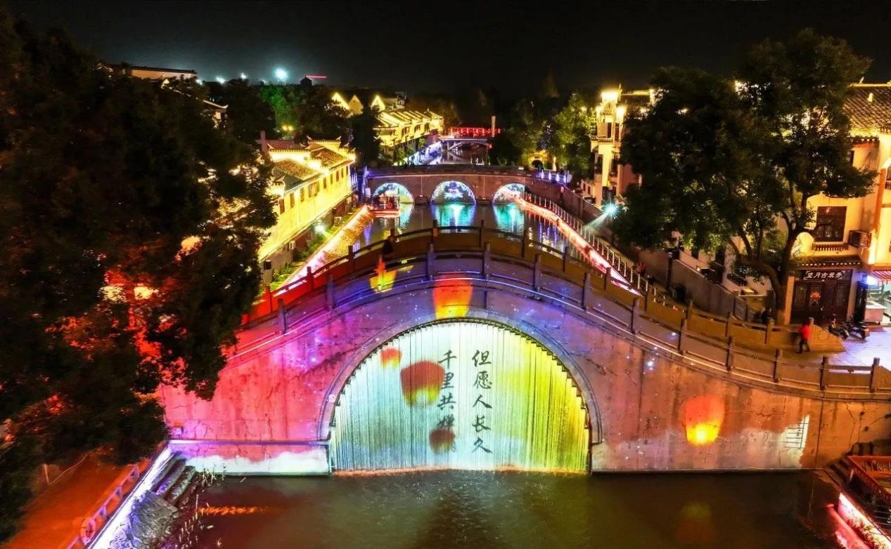 "百景建设"新亮点闪耀夜空!肥西三河古镇打造夜游新体验