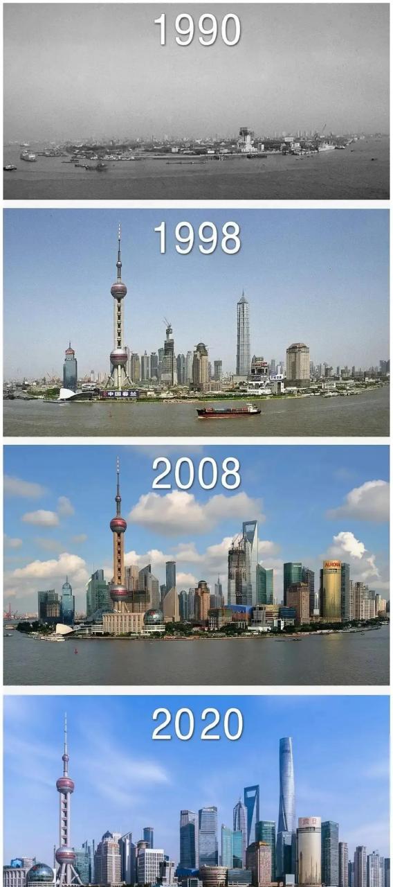 上海浦东新区30年间变化太大了 #中国速度#