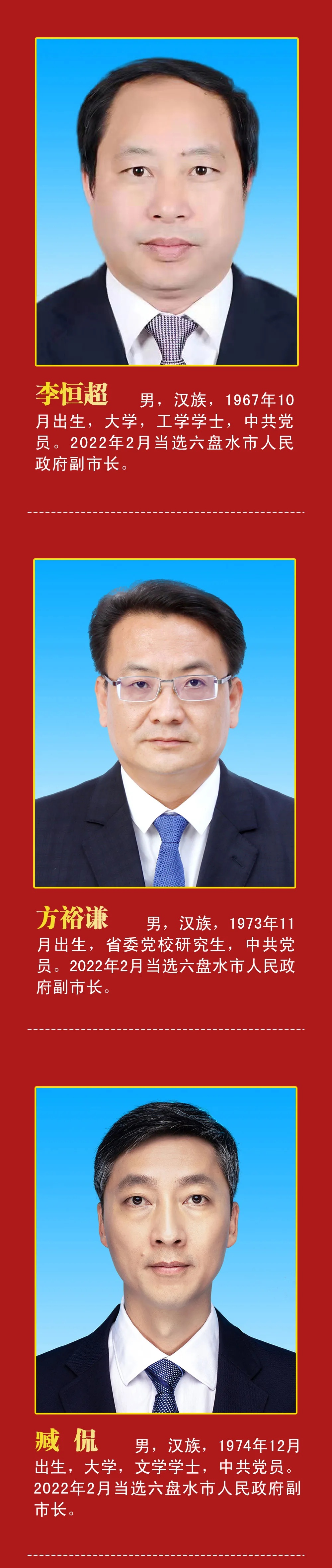 最新六盘水市政府领导班子成员 六盘水市长 副市长名单