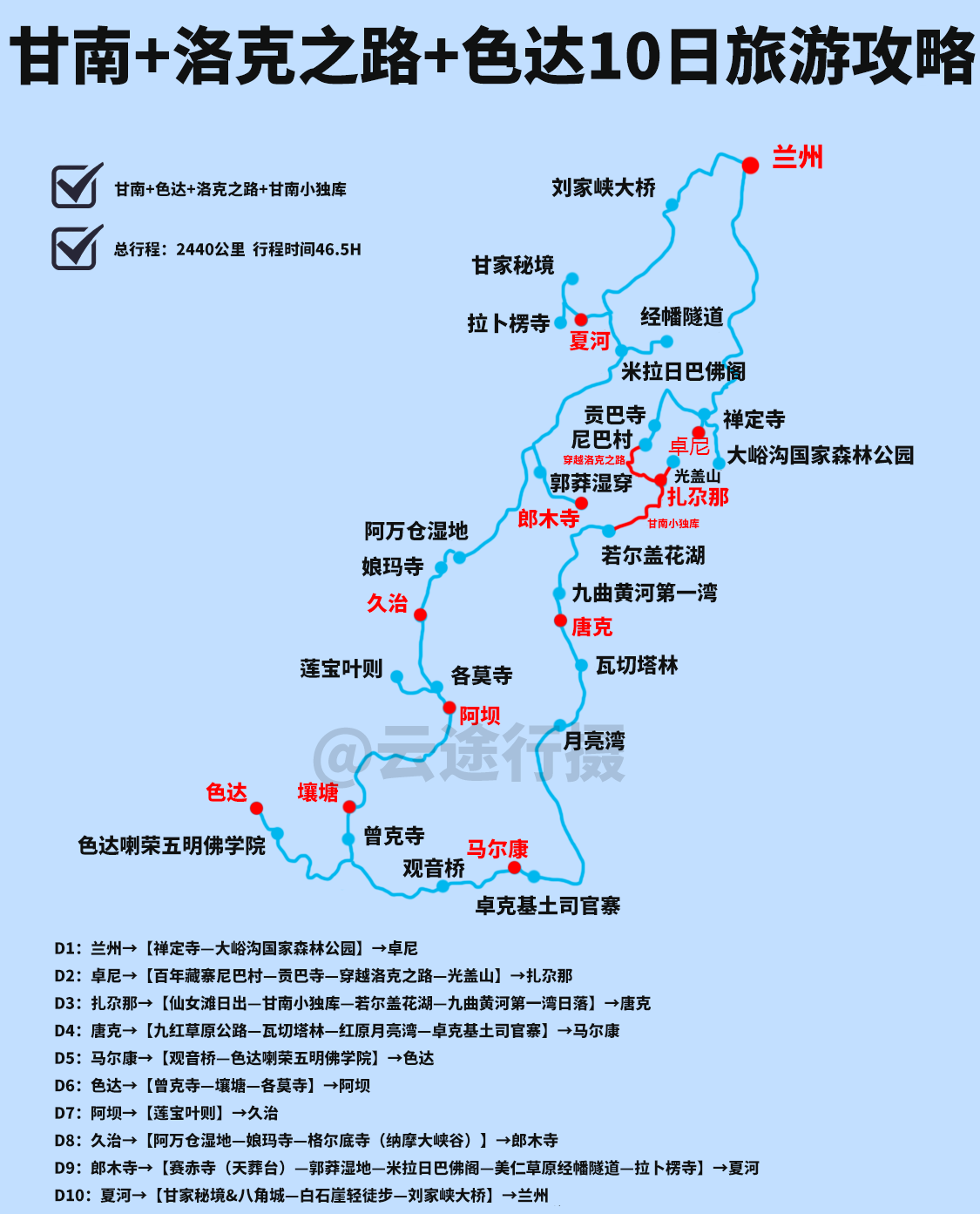 甘南 洛克之路 色达10日游攻略