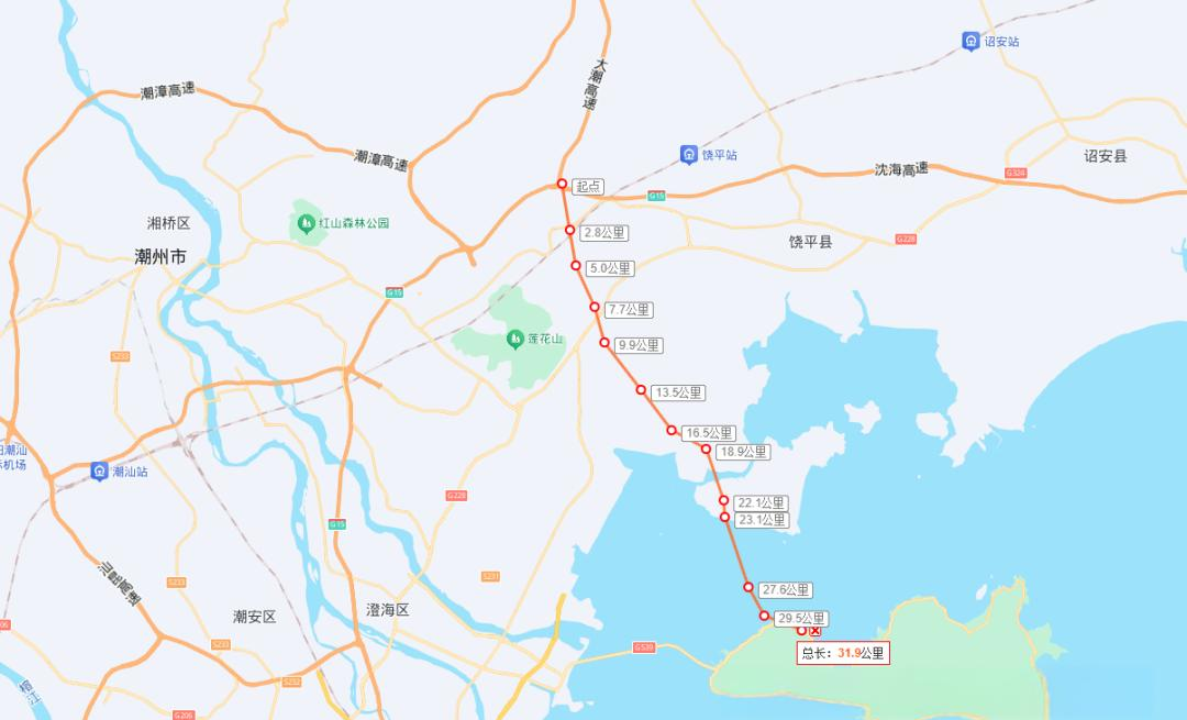 揭阳交通新动向:大潮高速延长线通车在即